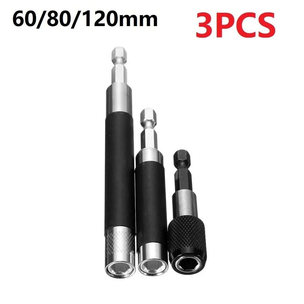 3pcs 1/4" Hex Magnetic Impact Screwdriver Set 60/80/120mm Screw Bit Holder Quick Release Socket Extension Bar Hand Tool
3pcs 1/4" Hex Magnetic Impact Screwdriver Set 60/80/120mm Screw Bit Holder Quick Release Socket Extension Bar Hand Tool