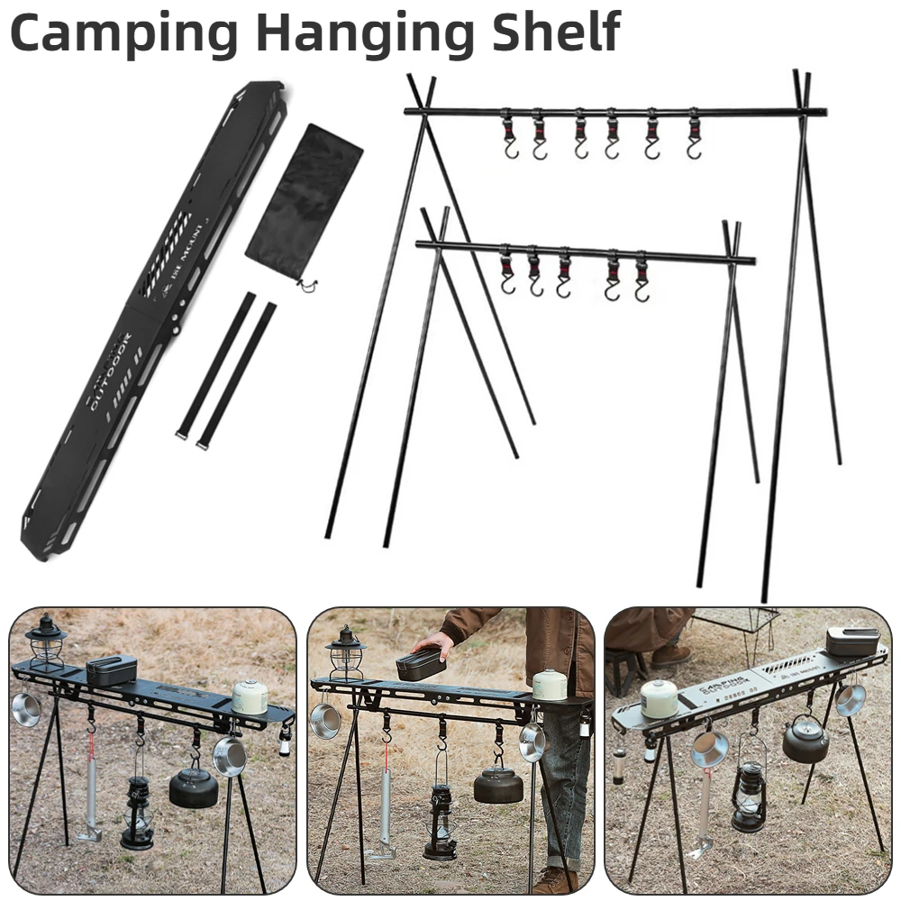 Outdoor Folding Camping Hanging Rack Shelf Top Plate Aluminum Alloy Triangle Storage Hanger Picnic Cookware Pot Pan Hanging Rack
Outdoor Folding Camping Hanging Rack Shelf Top Plate Aluminum Alloy Triangle Storage Hanger Picnic Cookware Pot Pan Hanging Rack