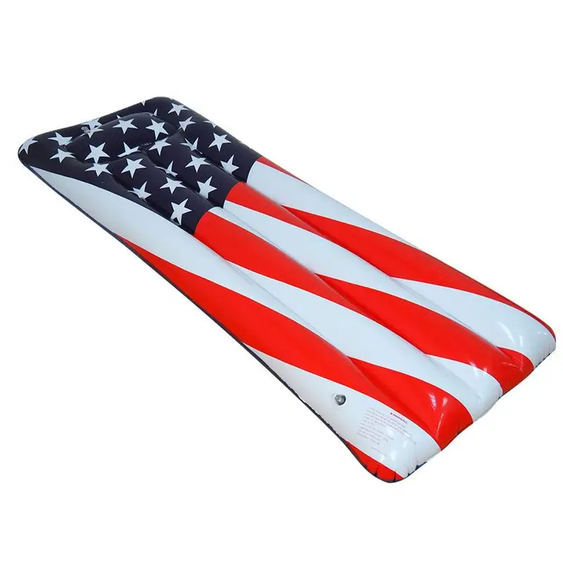 Pool Floats Adult Raft Floaties Inflatable For Swimming Pool PVC 136kg Load Bearing Pool Floats With American Flag Pattern
Pool Floats Adult Raft Floaties Inflatable For Swimming Pool PVC 136kg Load Bearing Pool Floats With American Flag Pattern