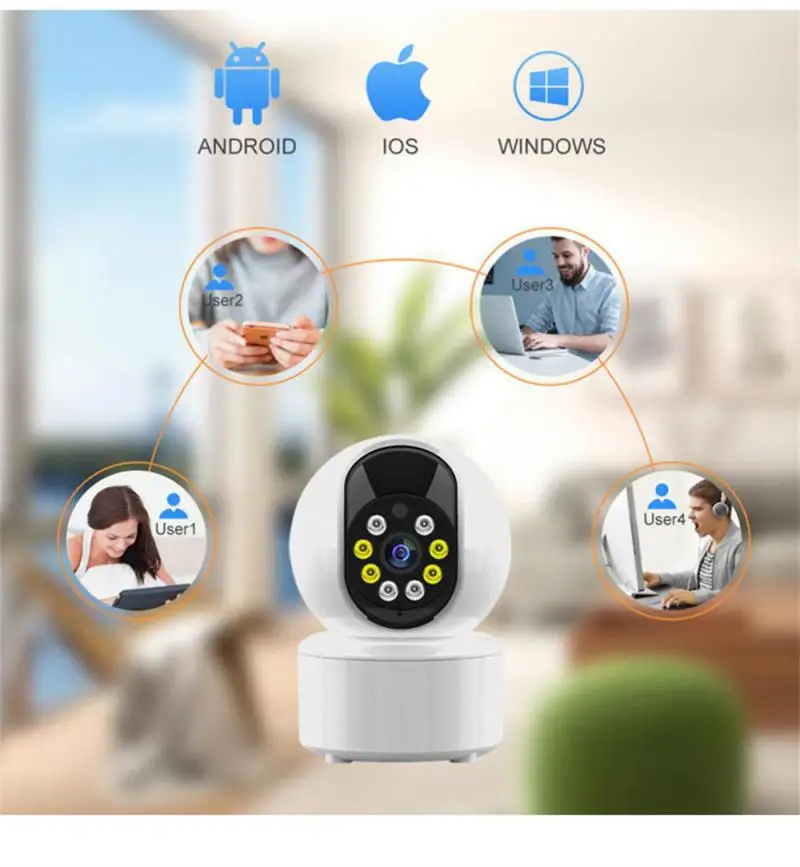 

1080P Tuya Smart Mini WiFi IP Camera Indoor 90°-350° Wireless Security Home CCTV Surveillance Camera With Auto Tracking