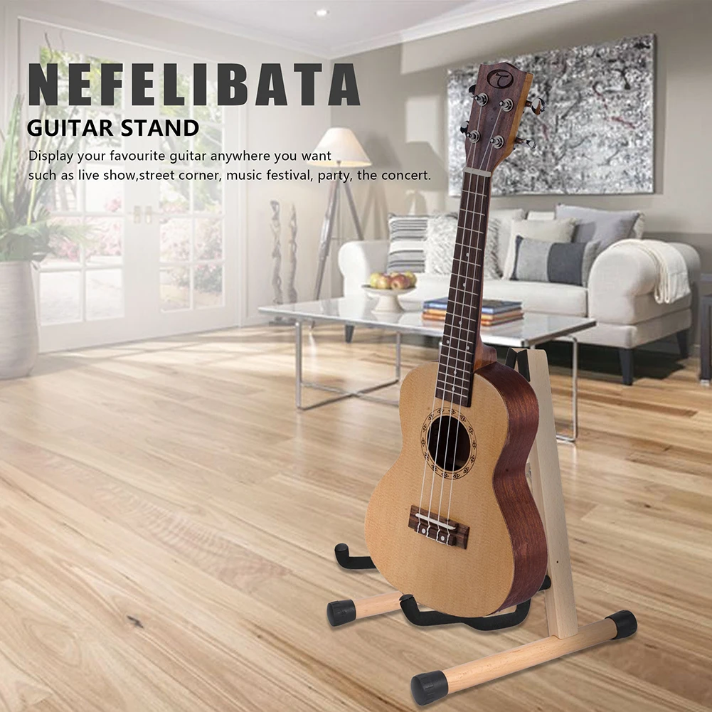 Solid Wood Folding Wooden Guitar Stand Holder For Classical Banjo Ukulele Electric Acoustic Guitar Bass Stand A-Frame Holder
Solid Wood Folding Wooden Guitar Stand Holder For Classical Banjo Ukulele Electric Acoustic Guitar Bass Stand A-Frame Holder