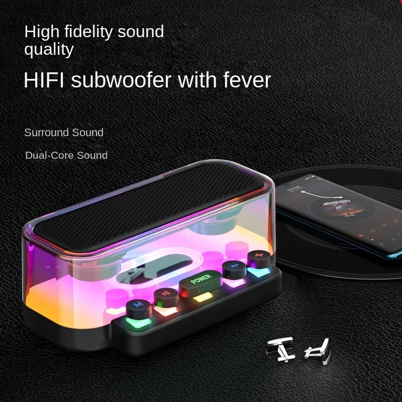 New Z6 glazed luminous RGB color light Bluetooth speaker 10W high-power subwoofer wireless stereo seven-color light
New Z6 glazed luminous RGB color light Bluetooth speaker 10W high-power subwoofer wireless stereo seven-color light
