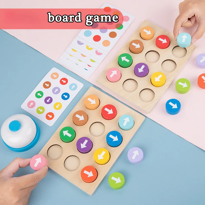 Wooden Montessori Toy Color Arrow Direction Board Board Game Children Toys Parent-Child Interactive Thinking Training Game
Wooden Montessori Toy Color Arrow Direction Board Board Game Children Toys Parent-Child Interactive Thinking Training Game