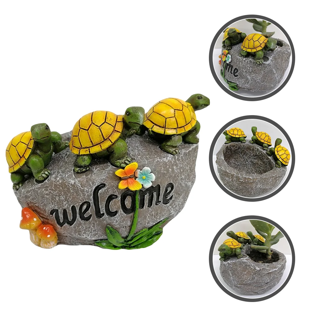 Pot Turtle Flower Succulent Garden Plantermicro Landscape Craft Pots Mini Figurinefloral Arrangement
Pot Turtle Flower Succulent Garden Plantermicro Landscape Craft Pots Mini Figurinefloral Arrangement