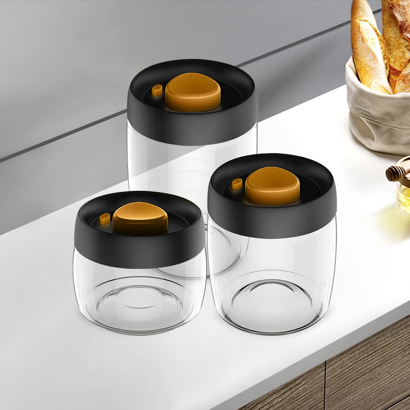 Glass Coffee Jar Airtight Food Storage Container Kitchen Storage Canister Set Glass Jars for Candy Cookies Fruit Cookies Pot
Glass Coffee Jar Airtight Food Storage Container Kitchen Storage Canister Set Glass Jars for Candy Cookies Fruit Cookies Pot