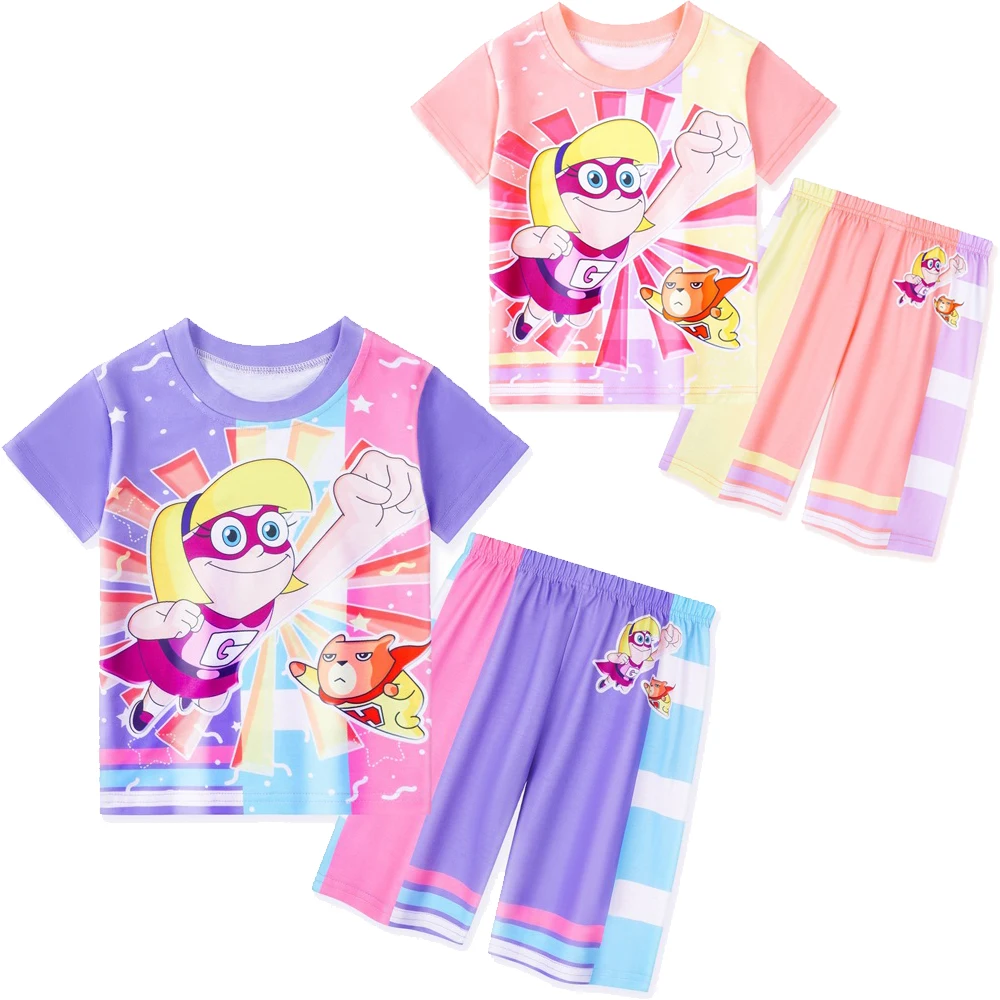 Hamster & Gretel KidsClothing Set Cartoon Hamster and Gretel Girls Short-sleeved Top + Shorts 2pcs/set Kids Pajamas Set Clothes
Hamster & Gretel KidsClothing Set Cartoon Hamster and Gretel Girls Short-sleeved Top + Shorts 2pcs/set Kids Pajamas Set Clothes