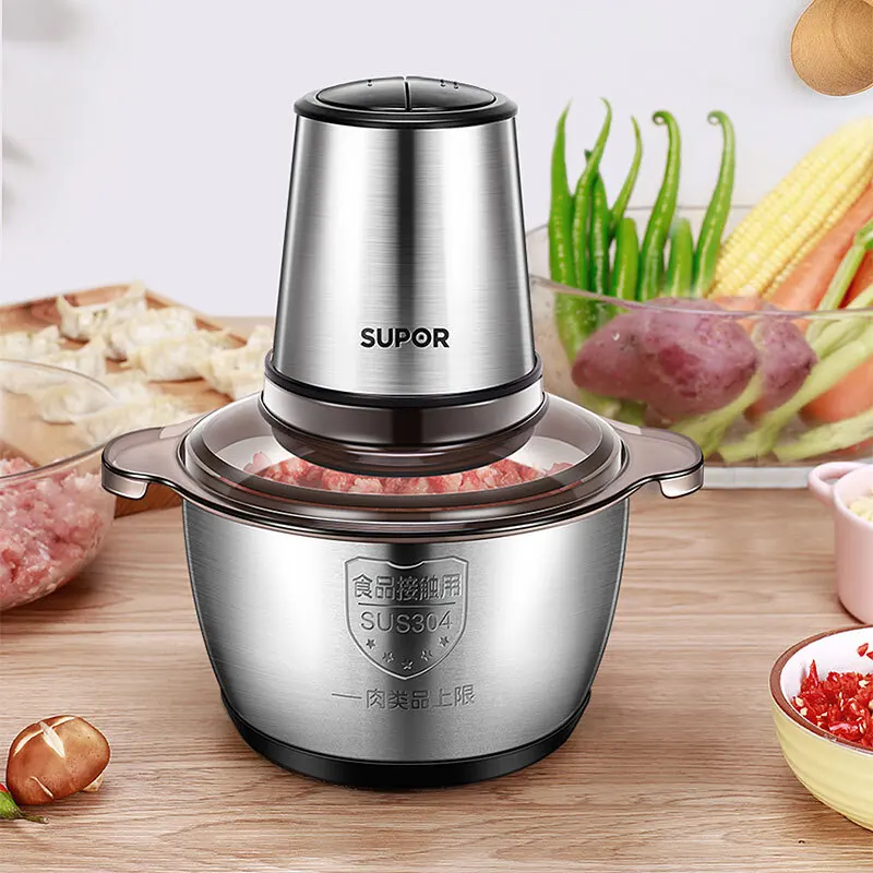 SUPOR meat grinder stainless steel multi-purpose cooking machine automatic home electric mixer meat grinder machine
SUPOR meat grinder stainless steel multi-purpose cooking machine automatic home electric mixer meat grinder machine