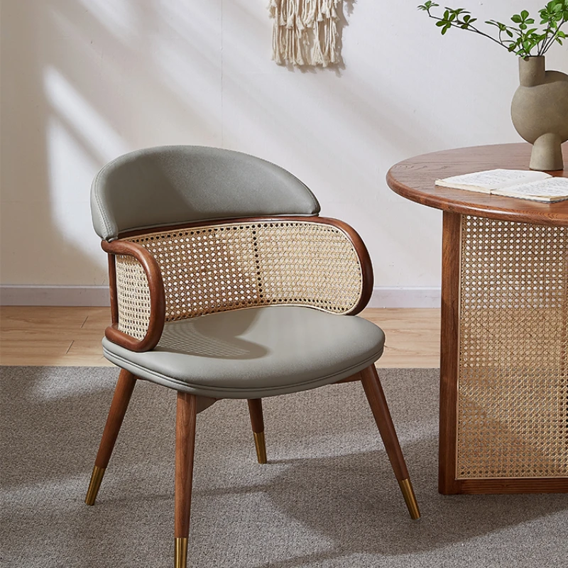 Japanese Vintage solid wood rattan back dining chair small family restaurant designer book desk chair tearoom master chair
Japanese Vintage solid wood rattan back dining chair small family restaurant designer book desk chair tearoom master chair