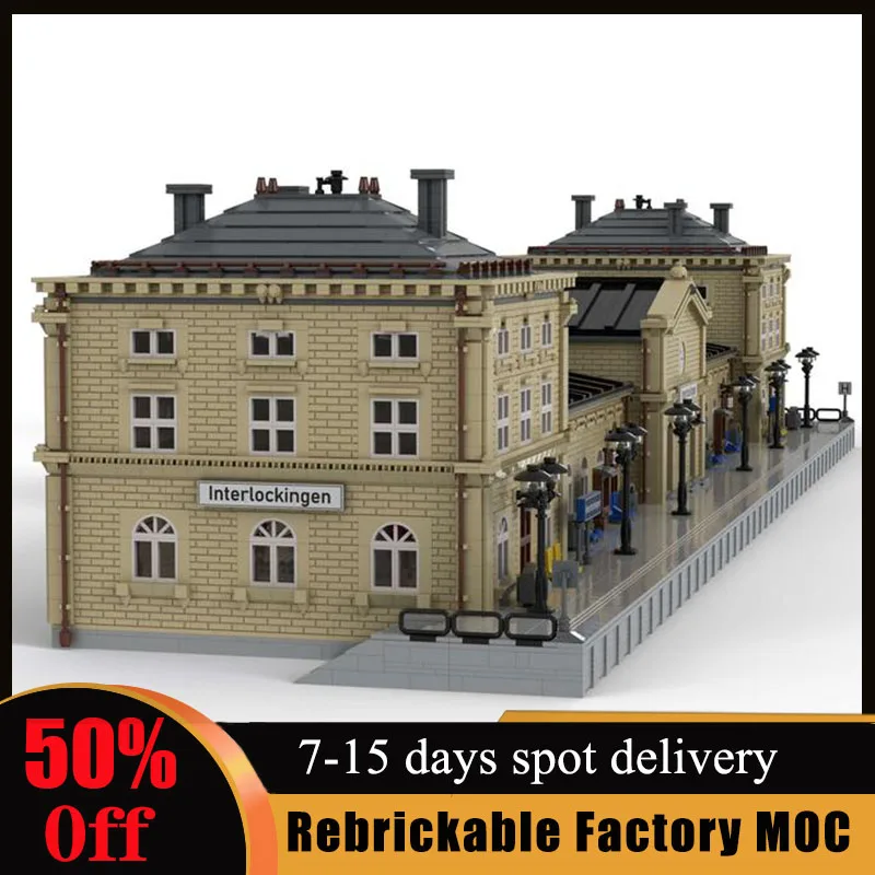 13922PCS Customized MOC Modular Main Train Station "Interlockingen" Building Blocks Bricks Children Birthday Toys Christmas Gift
13922PCS Customized MOC Modular Main Train Station "Interlockingen" Building Blocks Bricks Children Birthday Toys Christmas Gift