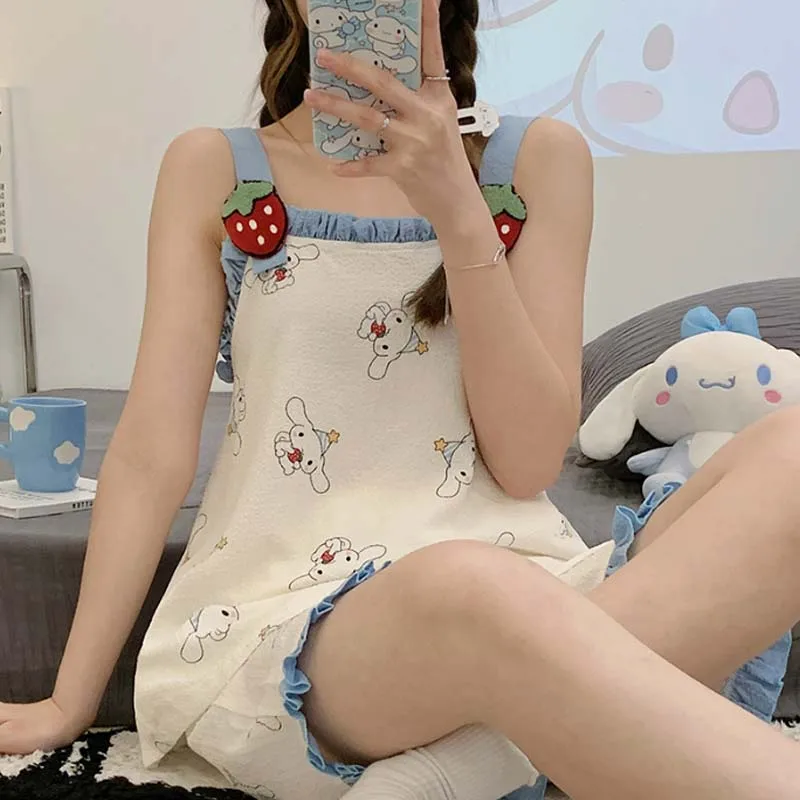 2023 New Sanrio My Melody Cinnamoroll Pochacco Kawaii Sleepwear Y2K Cute Girls Casual Homewear Women's Summer Two-Piece Set Slip
2023 New Sanrio My Melody Cinnamoroll Pochacco Kawaii Sleepwear Y2K Cute Girls Casual Homewear Women's Summer Two-Piece Set Slip