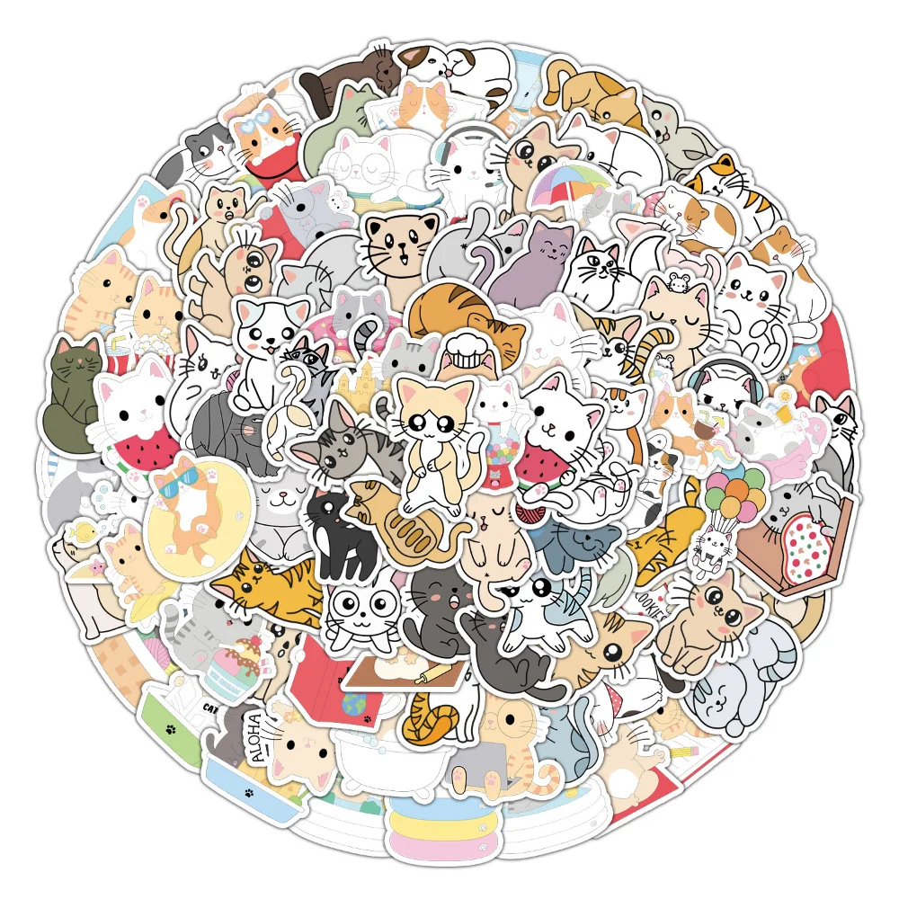 100Pcs Cartoon Cute Funny Cat Animal Creative Graffiti Sticker Bike Skateboard Car Helmet Notebook Computer Wholesale
100Pcs Cartoon Cute Funny Cat Animal Creative Graffiti Sticker Bike Skateboard Car Helmet Notebook Computer Wholesale