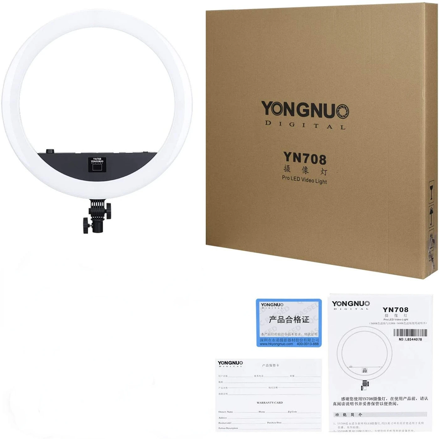 Yongnuo YN708 21 дюйм 704pcs SMD LED видео кольцо светильник плавная регулировка с сотовым телефоном стенд мощность для селфи
Yongnuo YN708 21 дюйм 704pcs SMD LED видео кольцо светильник плавная регулировка с сотовым телефоном стенд мощность для селфи