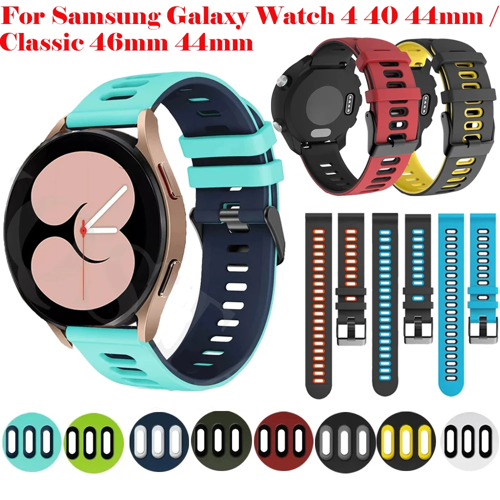 Ремешок силиконовый для Galaxy Watch 4 40 44 мм/4 Classic 46 42 мм, браслет для смарт-часов Samsung Galaxy Watch 3 /Active 2, 20 мм
Ремешок силиконовый для Galaxy Watch 4 40 44 мм/4 Classic 46 42 мм, браслет для смарт-часов Samsung Galaxy Watch 3 /Active 2, 20 мм