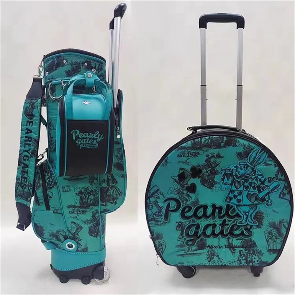 PearlyGates blue Green Big Golf Bag with Wheels Men Lady Caddy Package Trolley Suitcase
PearlyGates blue Green Big Golf Bag with Wheels Men Lady Caddy Package Trolley Suitcase