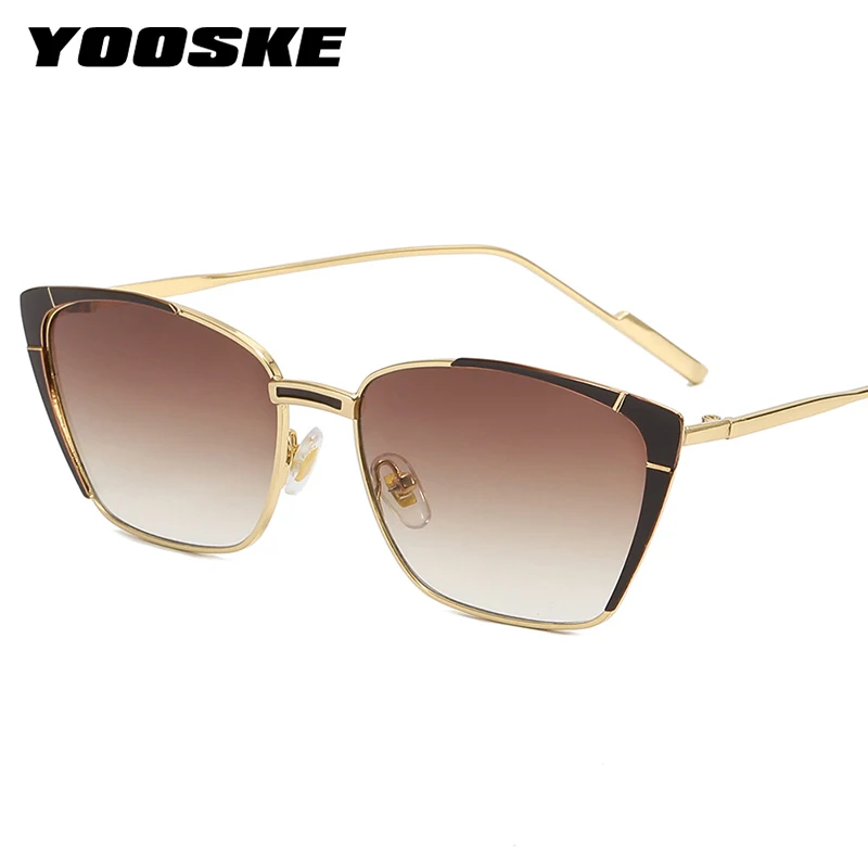 YOOSKE Metal Cat Eye Sunglasses Women Vintage Frame Eyewear Men Retro Gradient Punk Goggles Gold Silver Oceans Lenses UV400
YOOSKE Metal Cat Eye Sunglasses Women Vintage Frame Eyewear Men Retro Gradient Punk Goggles Gold Silver Oceans Lenses UV400