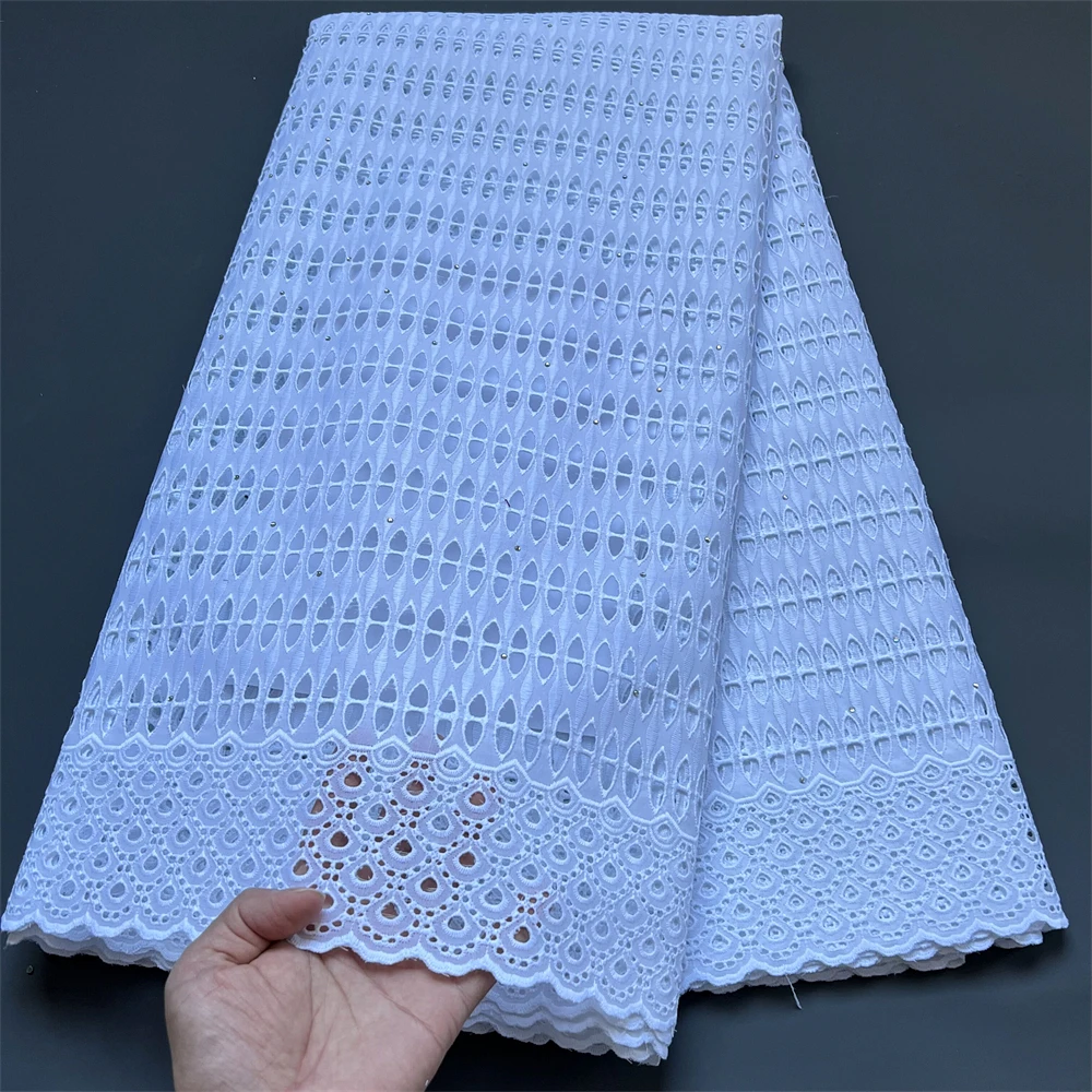 African Lace Fabric 2023 Brocade For Women Embroidery White Fashion Cotton Fabric By The Meter Nigerian Sewing 5 Yards Cloth
African Lace Fabric 2023 Brocade For Women Embroidery White Fashion Cotton Fabric By The Meter Nigerian Sewing 5 Yards Cloth