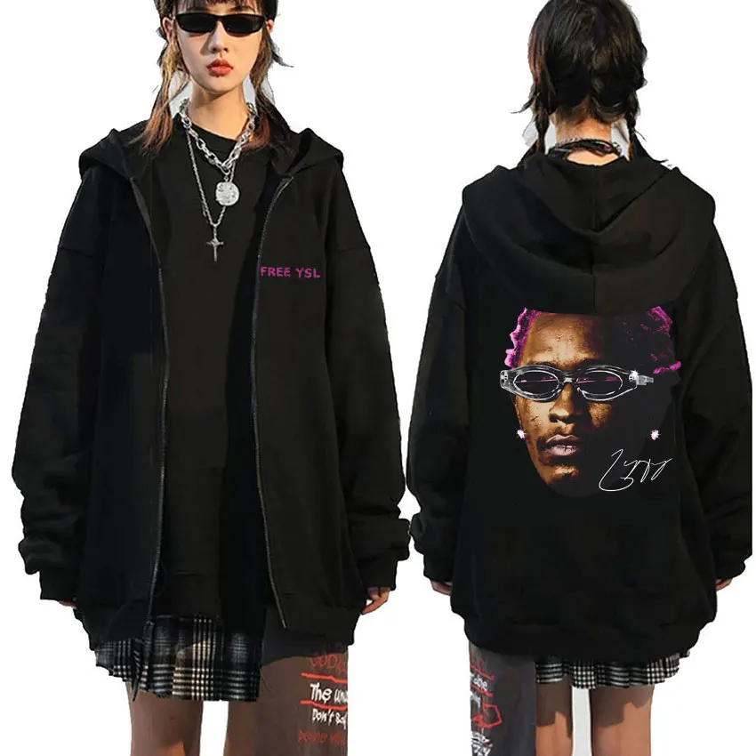 Young Thug Thugger Slime Season Concert Zipper Hoodie Pink Rare Hip Hop Graphic Zip Up Jacket Men Women Oversized Sweatshirts
Young Thug Thugger Slime Season Concert Zipper Hoodie Pink Rare Hip Hop Graphic Zip Up Jacket Men Women Oversized Sweatshirts