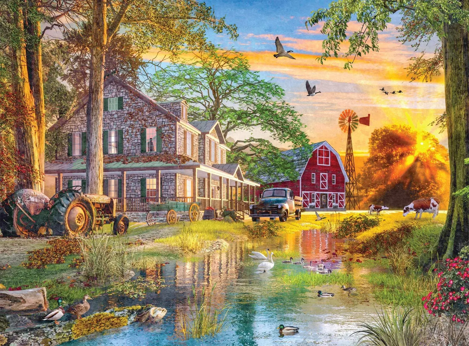 Jigsaw Puzzles for Adults Sunset at The Farm DIY Collectibles Modern Home Decoration homeschool supplies educational
Jigsaw Puzzles for Adults Sunset at The Farm DIY Collectibles Modern Home Decoration homeschool supplies educational