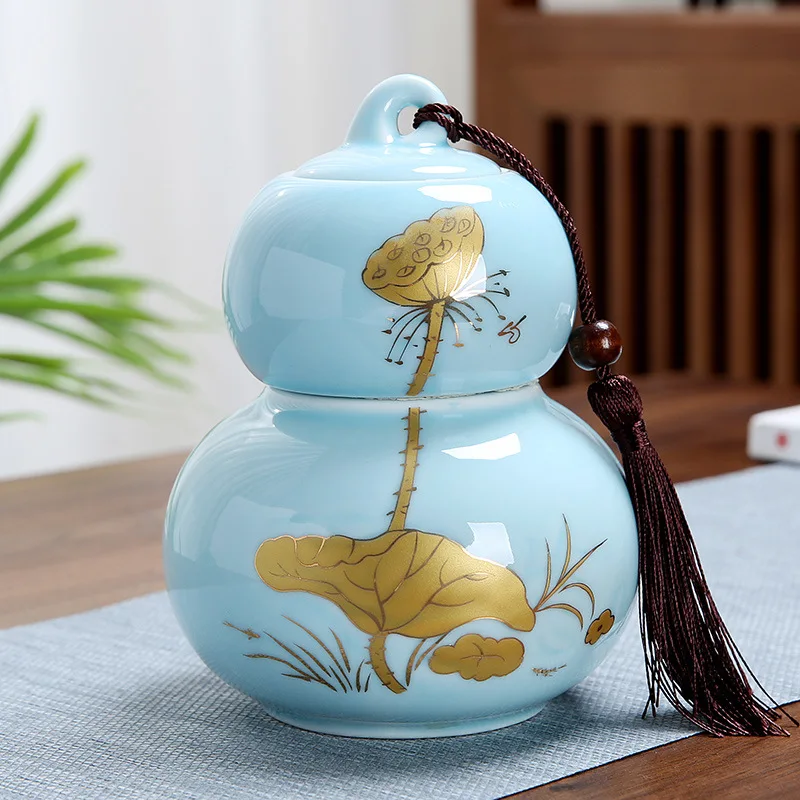 Exquisite Double-Layered Porcelain Tea Caddies with Lucky Gourd Design and Gift Box Tea Organizer Tea Bag Storage
Exquisite Double-Layered Porcelain Tea Caddies with Lucky Gourd Design and Gift Box Tea Organizer Tea Bag Storage
