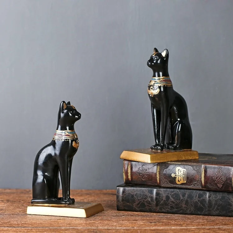 American country decoration study villa model room soft decoration Egyptian cat resin bookcase bookholder
American country decoration study villa model room soft decoration Egyptian cat resin bookcase bookholder