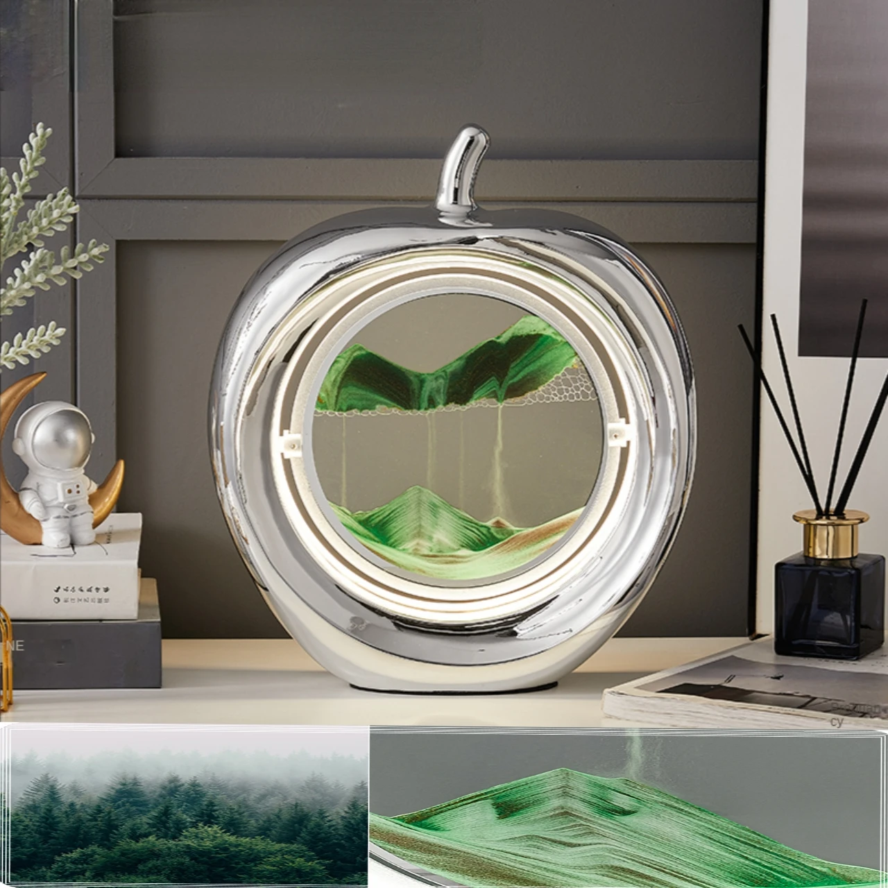 2022 Apple art quicksand painting decompression decorative table lamp, mobile hourglass, bedroom bedside lamp decoration gift.
2022 Apple art quicksand painting decompression decorative table lamp, mobile hourglass, bedroom bedside lamp decoration gift.