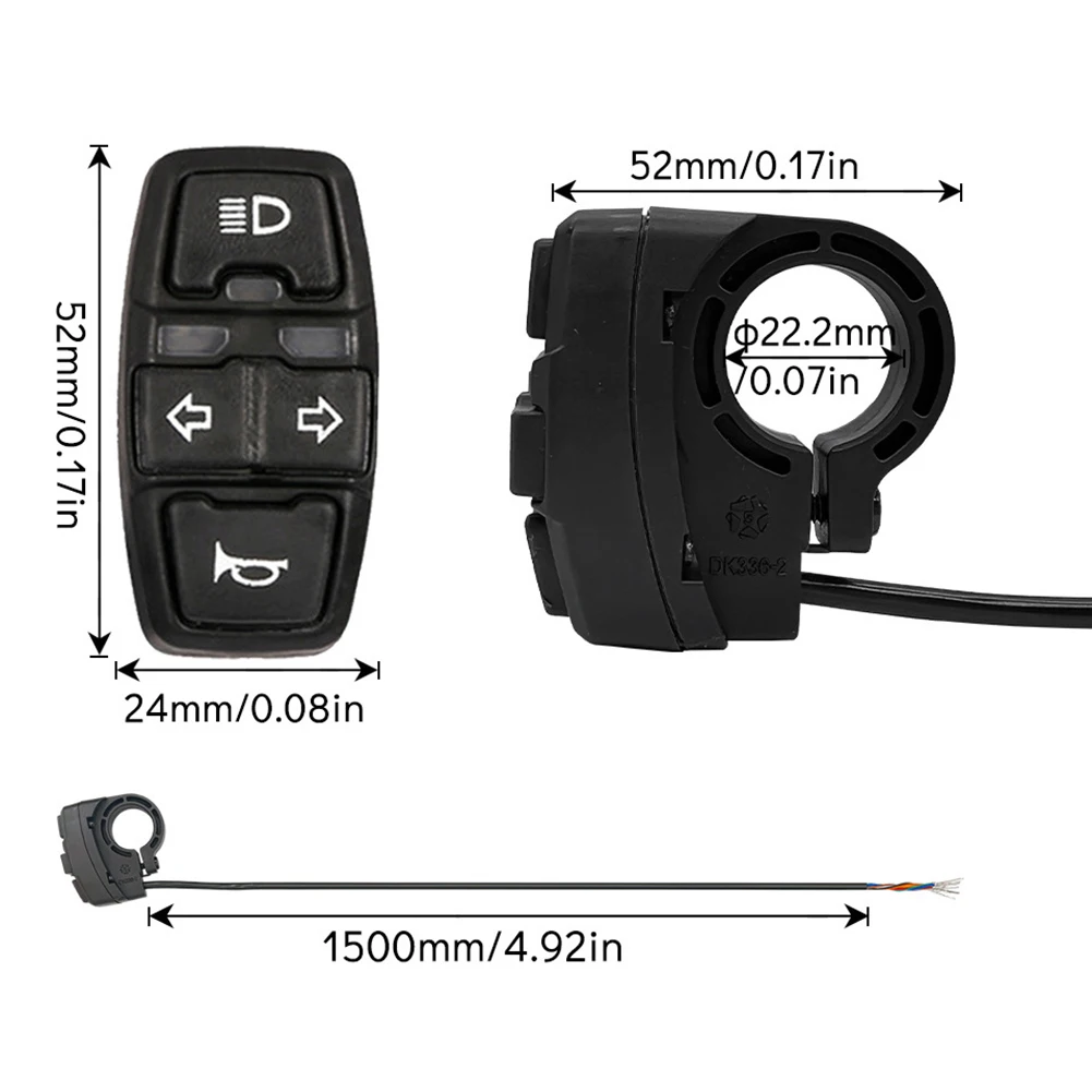 Bicycle Components 1 *switch About 90g Black DK336 For Electric Bicycles For Electric Scooters For Mountain Tricycles
Bicycle Components 1 *switch About 90g Black DK336 For Electric Bicycles For Electric Scooters For Mountain Tricycles