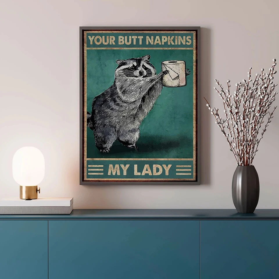 Your Butt Napkins My Lady Paper Diamond Painting Cute Raccoon Poster Funny Toilet Home Art Decor Gift 5D DIY Diamond Embroidery
Your Butt Napkins My Lady Paper Diamond Painting Cute Raccoon Poster Funny Toilet Home Art Decor Gift 5D DIY Diamond Embroidery
