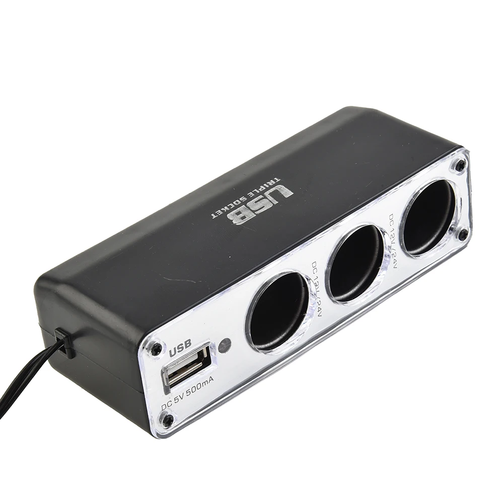 High Quality New Charger Adapter Triple Splitter 12V 12V/5A Accessories Car Cigar Lighter Convenient Multi Socket
High Quality New Charger Adapter Triple Splitter 12V 12V/5A Accessories Car Cigar Lighter Convenient Multi Socket