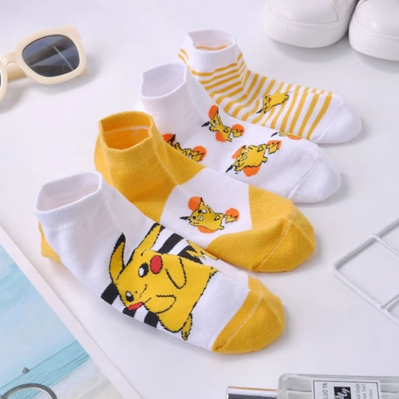 Носки-лодочки Pikachu из белого и желтого аниме-рисунка, милые студенческие хлопковые носки с мелким ртом в стиле колледжа
Носки-лодочки Pikachu из белого и желтого аниме-рисунка, милые студенческие хлопковые носки с мелким ртом в стиле колледжа