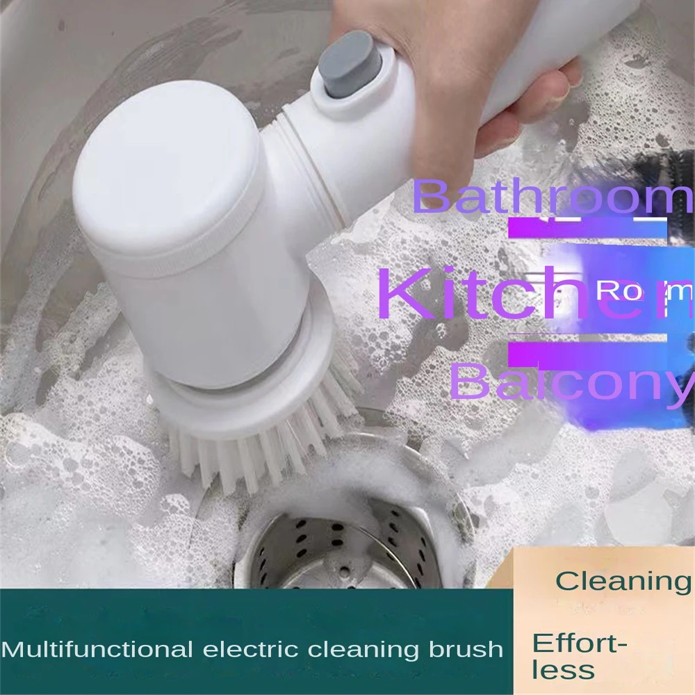 Electric Rotary Scrubber Dishwasher Cleaning Tool With 7 Replacement Brush Heads Kitchen Bathtub Tile Cleaning Brush
Electric Rotary Scrubber Dishwasher Cleaning Tool With 7 Replacement Brush Heads Kitchen Bathtub Tile Cleaning Brush