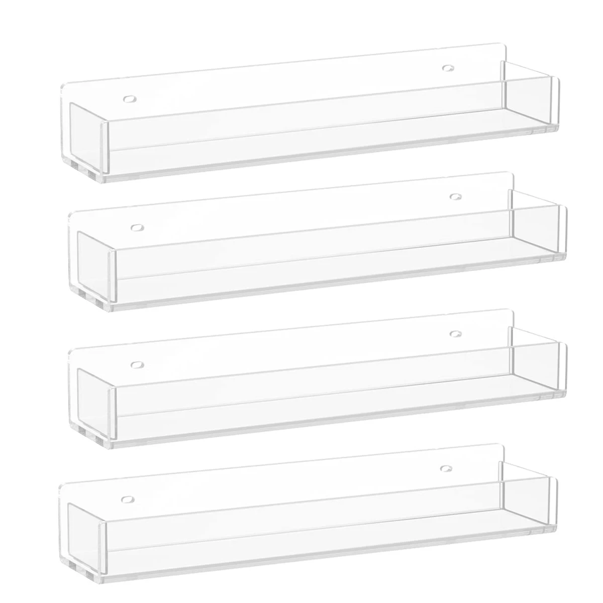 Wall Mounted Spice Rack Organizer Clear Acrylic Spice Shelf Storage Holder for Wall Kitchen Pantry Cabinet Door 4 Pack
Wall Mounted Spice Rack Organizer Clear Acrylic Spice Shelf Storage Holder for Wall Kitchen Pantry Cabinet Door 4 Pack
