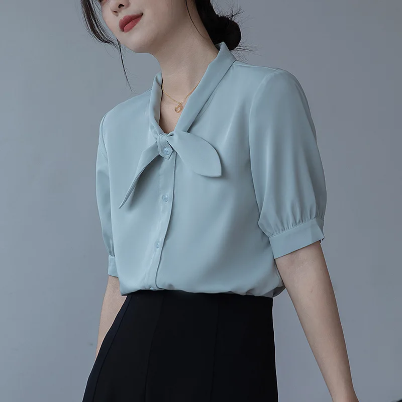 New Summer Fashion Women's Shirt 2023 Short Sleeve Short Sleeve Fresh Mint Green Casual Short Sleeve Shirt Shirts for Women 
New Summer Fashion Women's Shirt 2023 Short Sleeve Short Sleeve Fresh Mint Green Casual Short Sleeve Shirt Shirts for Women