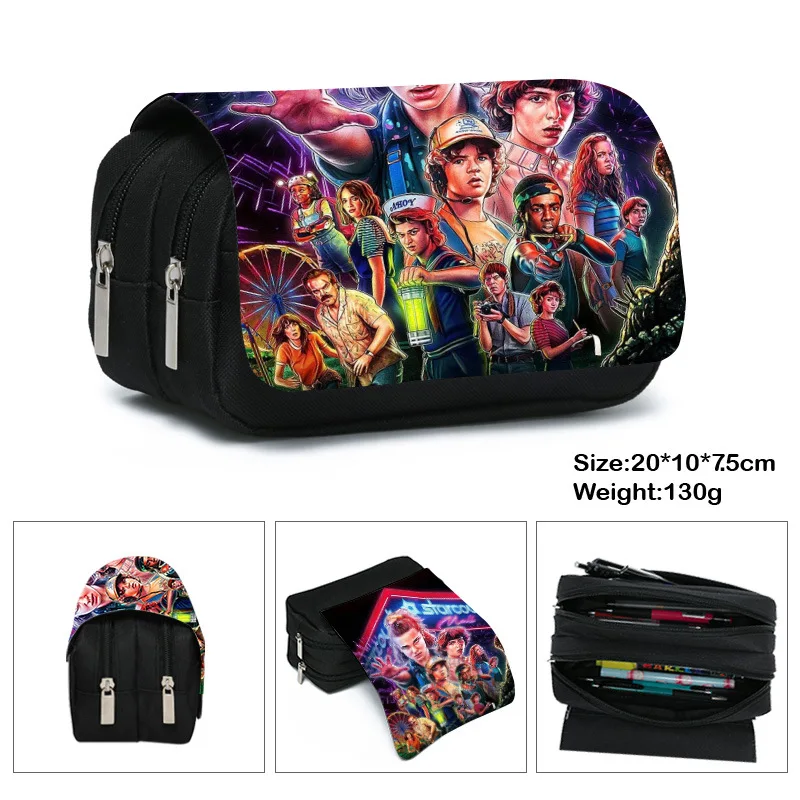 Anime Stranger Things Pencill Case School Cartoon Black Pen Bag School Supplies Stationery Schoolbag Birthday Party Gifts for
Anime Stranger Things Pencill Case School Cartoon Black Pen Bag School Supplies Stationery Schoolbag Birthday Party Gifts for