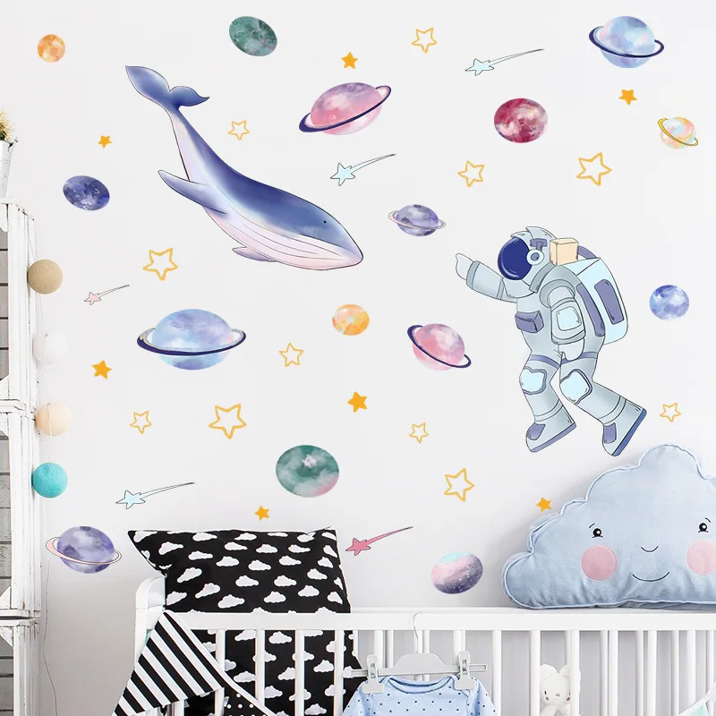 Shark Spaceman Wall Sticker Waterproof Wall Decals For Kids Room Bedroom Bathroom Wall Decor Removable Sticker For Home Decor
Shark Spaceman Wall Sticker Waterproof Wall Decals For Kids Room Bedroom Bathroom Wall Decor Removable Sticker For Home Decor