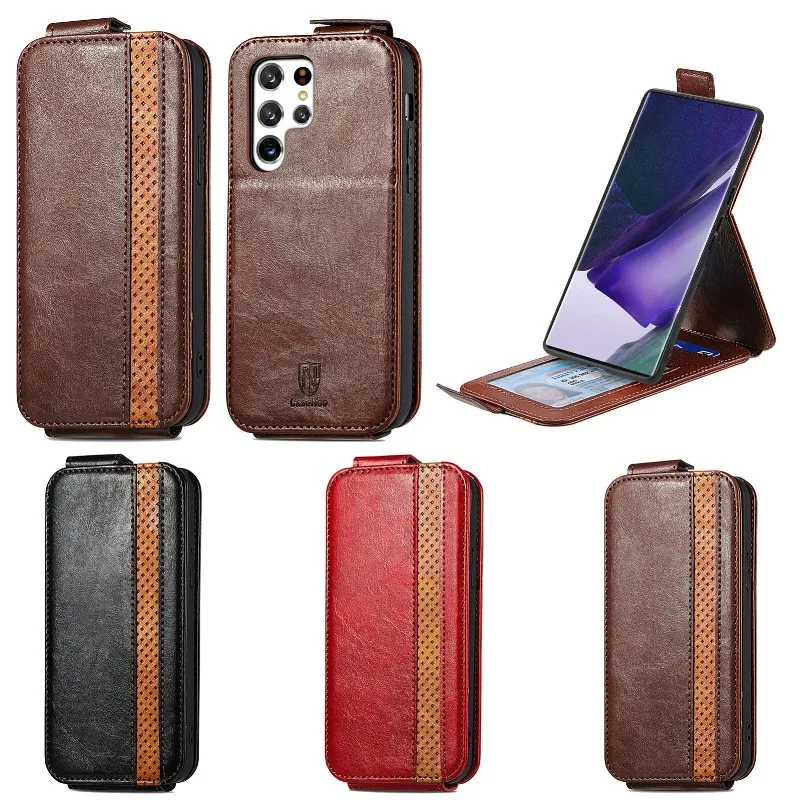 

Leather Card Wallet Phone Case For Sharp SHV47 43 42 40 Aquos Zero 6 V6 R7 R6 R3 R2 P7 Protection Magnetic Vertical Flip Cover