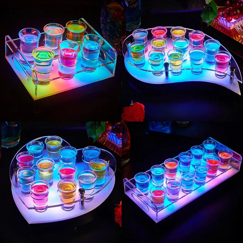 LED Rechargeable Luminous Light Up Heart Shaped Cocktail Glass Cup Holder Glowing Glasses Rack For Bar NightClub Party Decor
LED Rechargeable Luminous Light Up Heart Shaped Cocktail Glass Cup Holder Glowing Glasses Rack For Bar NightClub Party Decor