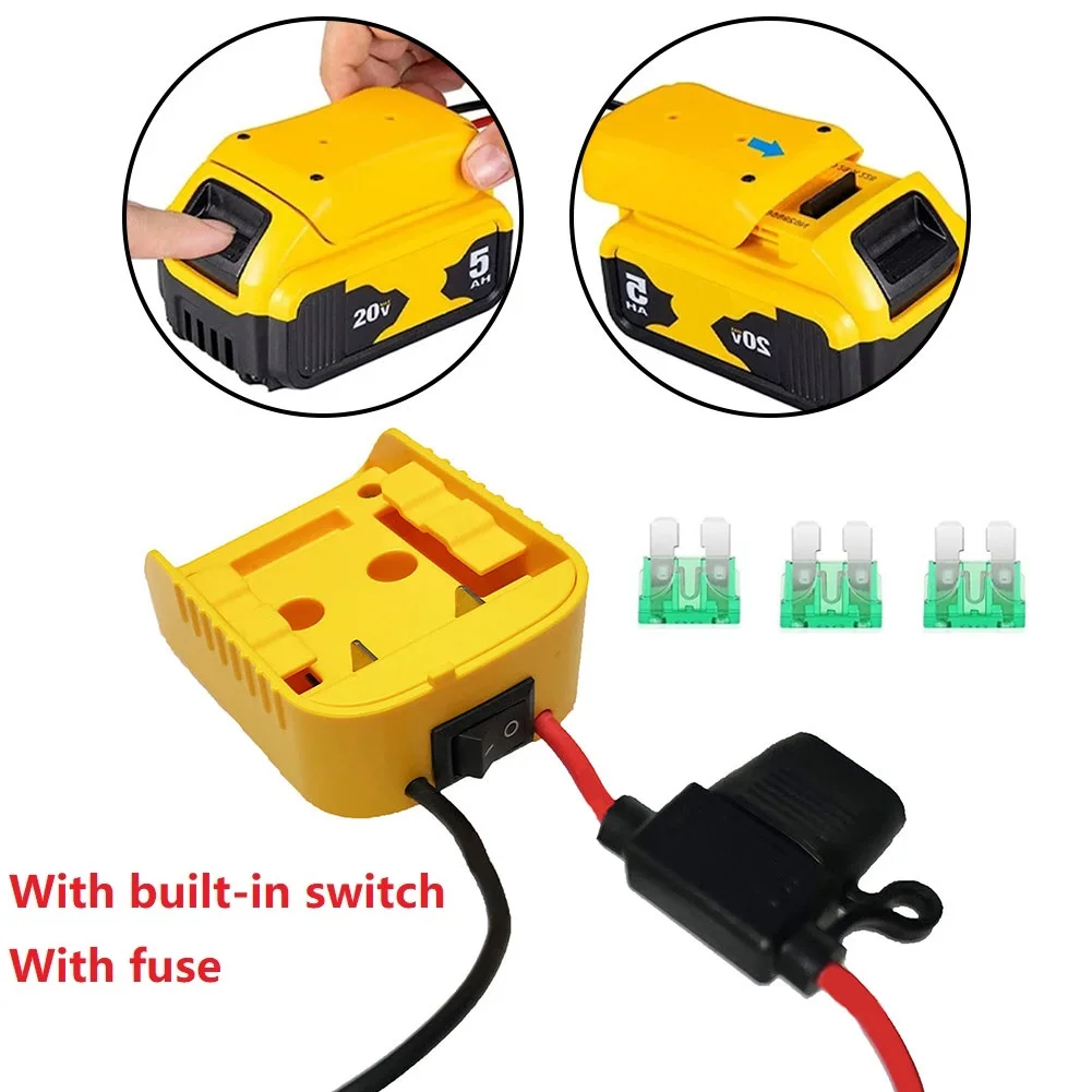 Адаптер питания со встроенным переключателем для Dewalt 18 В/20 в, предохранитель и клеммы литиевых аккумуляторов, «сделай сам», адаптер питания,...
Адаптер питания со встроенным переключателем для Dewalt 18 В/20 в, предохранитель и клеммы литиевых аккумуляторов, «сделай сам», адаптер питания,...
