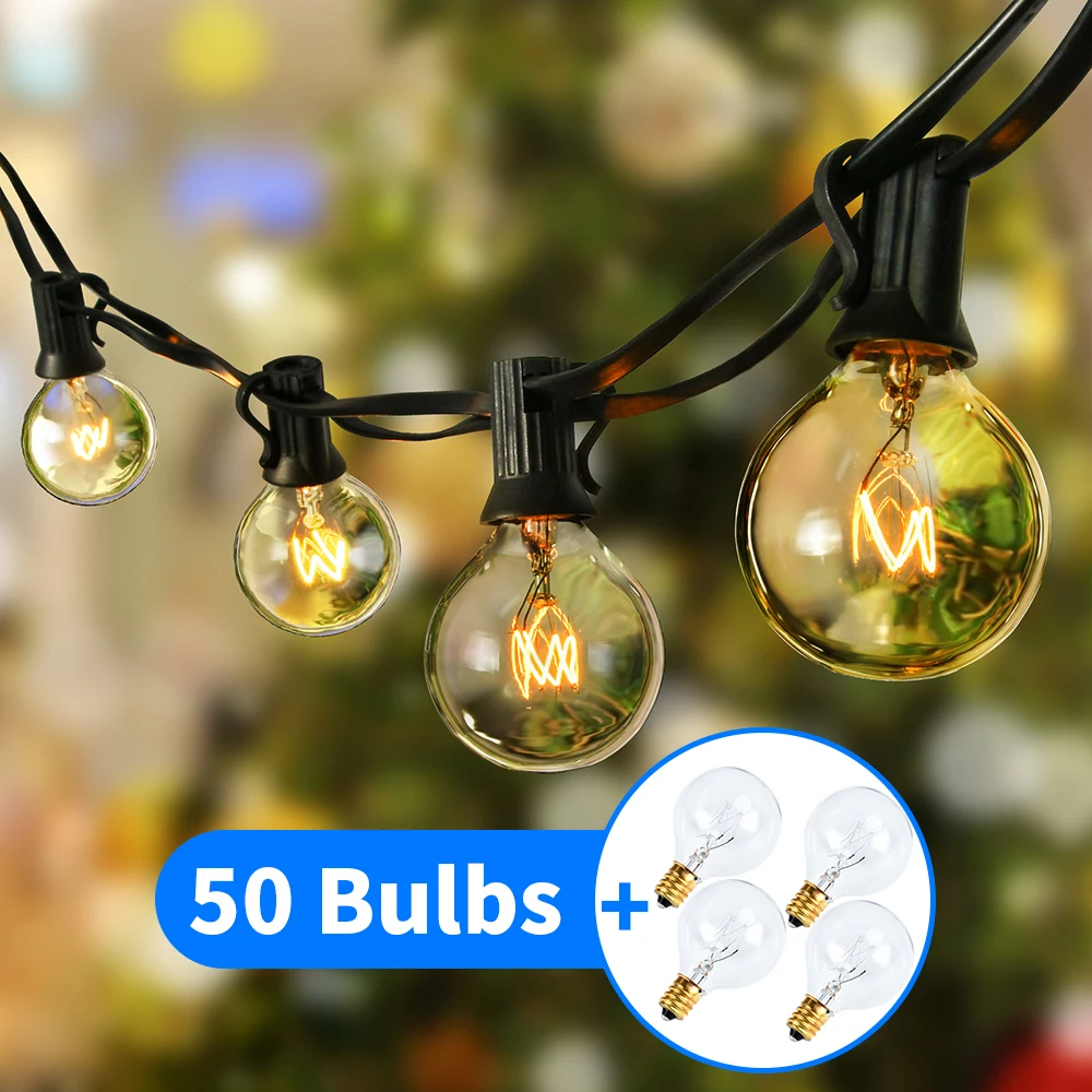 String Light Party Wedding Holiday Hotel Home Indoor Outdoor Garden Light Warm White 25FT 25Bulbs LED Tungsten Ambient Light
String Light Party Wedding Holiday Hotel Home Indoor Outdoor Garden Light Warm White 25FT 25Bulbs LED Tungsten Ambient Light