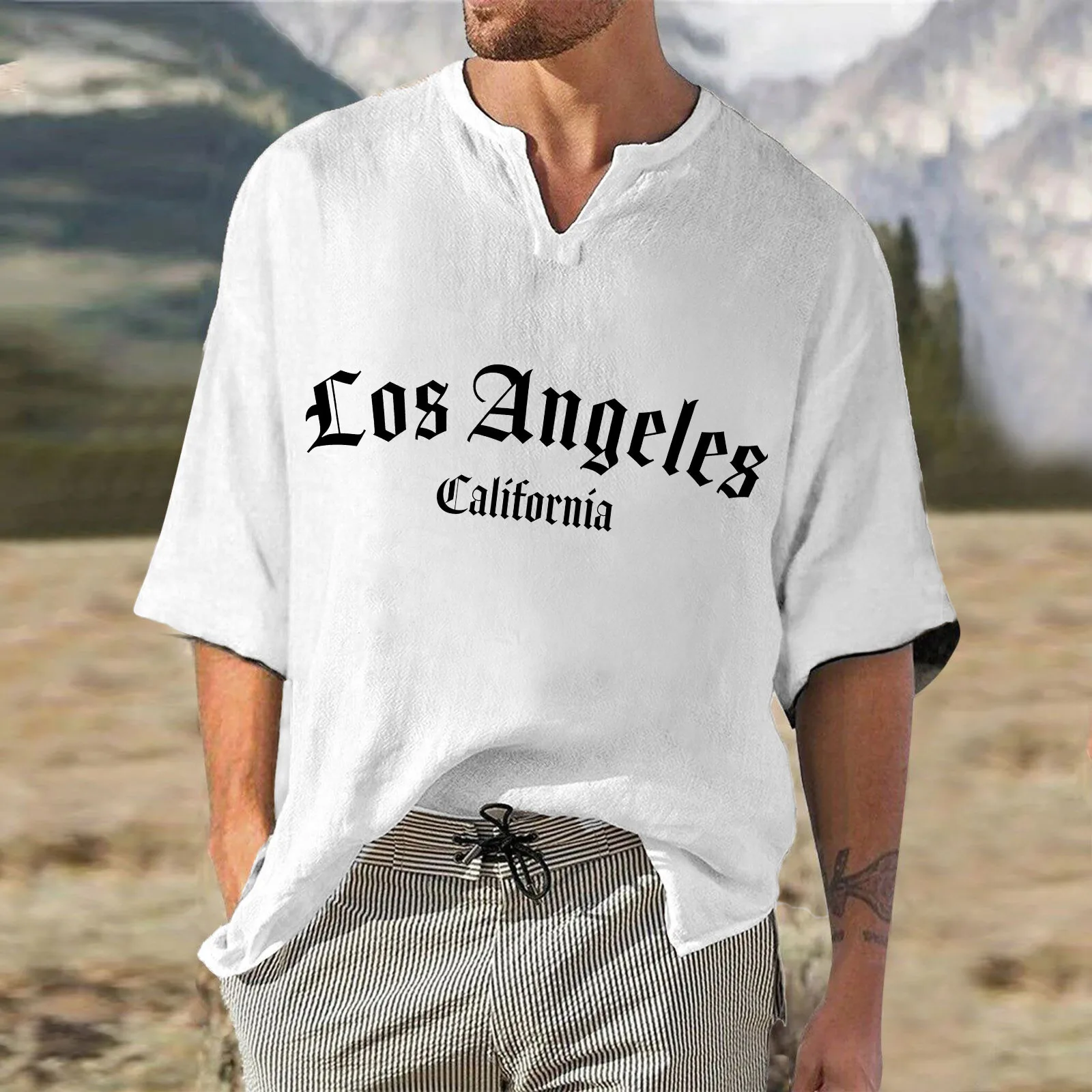 2023 Summer Men's T-Shirt Casual Loose Cotton Short Sleeve T Shirt for Men Streetwear Letter Graphic Tee Shirts Tops Clothing
2023 Summer Men's T-Shirt Casual Loose Cotton Short Sleeve T Shirt for Men Streetwear Letter Graphic Tee Shirts Tops Clothing