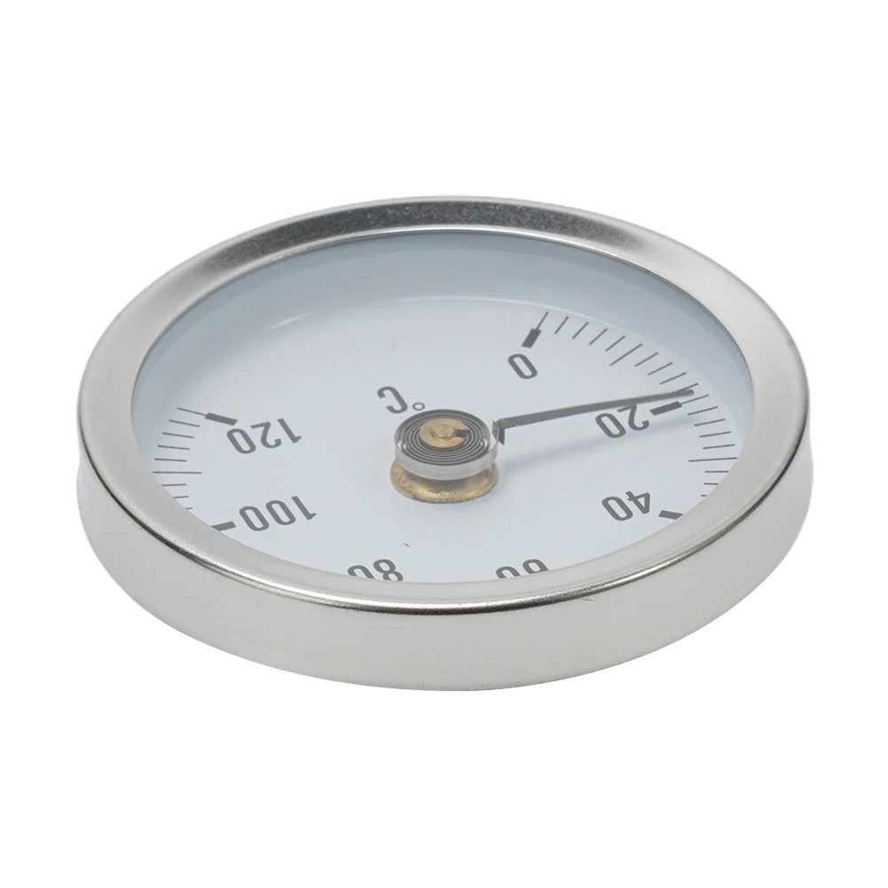 Durable Pipe Thermometers Bimetal 0-120℃ 63mm Analog Clamp-on Heating Pipe Industrial Pipeline Measuring Round
Durable Pipe Thermometers Bimetal 0-120℃ 63mm Analog Clamp-on Heating Pipe Industrial Pipeline Measuring Round
