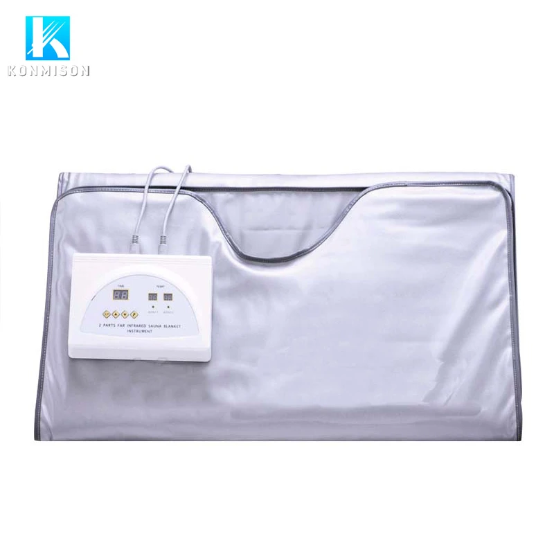 Waterproof portable 2 zone far infrared fir sauna blanket for body weight loss massage
Waterproof portable 2 zone far infrared fir sauna blanket for body weight loss massage