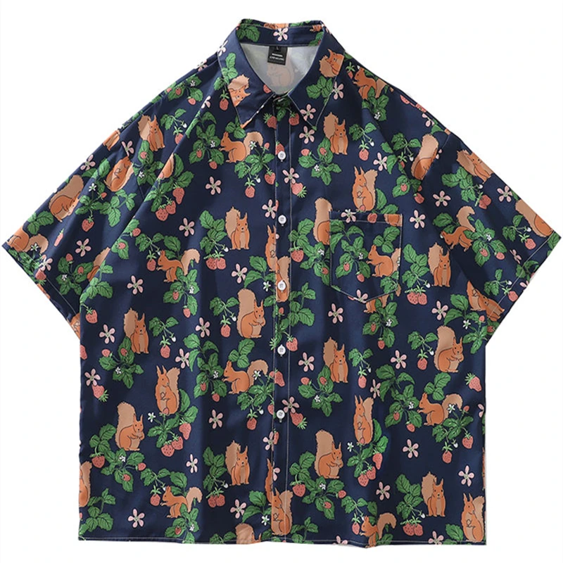 Vintage Dark Blue Fox Full Print Graphic Shirt for Men Women Half Sleeve Loose Button Up Shirt Kawaii Beach Blouses Fashion Tops
Vintage Dark Blue Fox Full Print Graphic Shirt for Men Women Half Sleeve Loose Button Up Shirt Kawaii Beach Blouses Fashion Tops