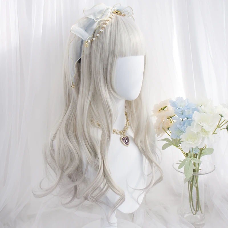 Wig female summer gradient grandma gray medium-length slightly curly hair Lolita Japanese daily cos hot girl trend headgear
Wig female summer gradient grandma gray medium-length slightly curly hair Lolita Japanese daily cos hot girl trend headgear