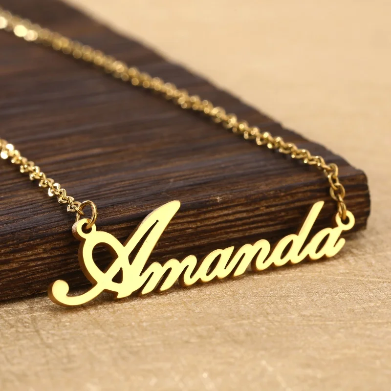 Personalized Custom Name Necklace Customized Chokers Necklaces Pendants Charms Handwriting Nameplate Couple Jewelry Best Gifts
Personalized Custom Name Necklace Customized Chokers Necklaces Pendants Charms Handwriting Nameplate Couple Jewelry Best Gifts