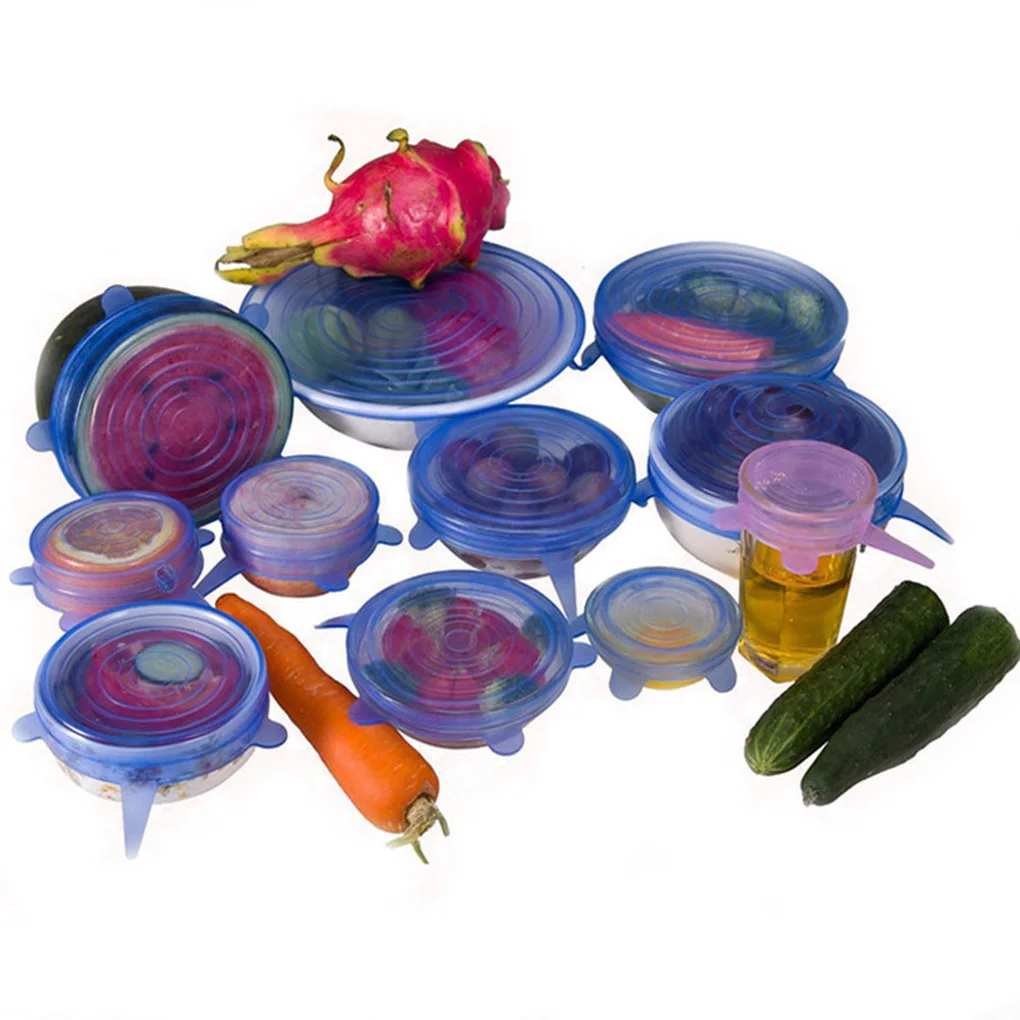6 Pcs Food Silicone Cover Cap Universal Silicone Lids for Cookware Bowl Reusable Stretch Lids Food Wrap Bowl Kitchen Stoppers
6 Pcs Food Silicone Cover Cap Universal Silicone Lids for Cookware Bowl Reusable Stretch Lids Food Wrap Bowl Kitchen Stoppers