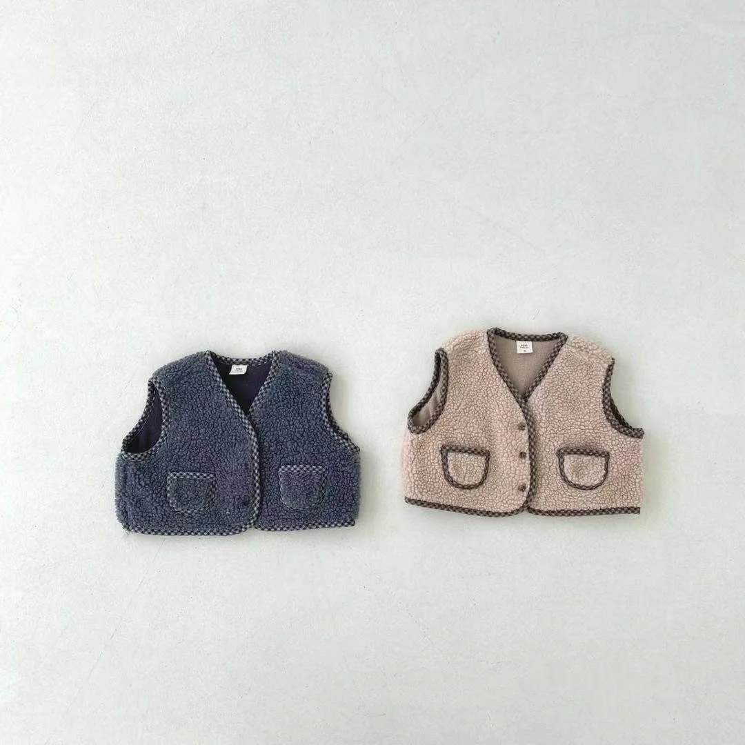 Осенний флисовый жилет для маленьких девочек и мальчиков, зимний топ для маленьких мальчиков и девочек, флисовый жилет, наряды для маленьких мальчиков, новинка 2022