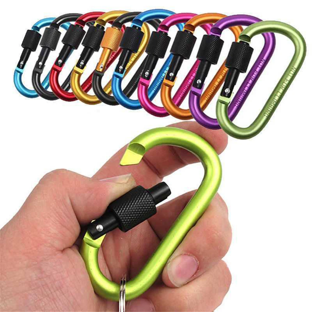 Carabiner Clip Tourist Carabin Clip Outdoor Aluminum Alloy Climbing Hook Keys Keychain D-shaped Buckle Mountaineering Equipment
Carabiner Clip Tourist Carabin Clip Outdoor Aluminum Alloy Climbing Hook Keys Keychain D-shaped Buckle Mountaineering Equipment