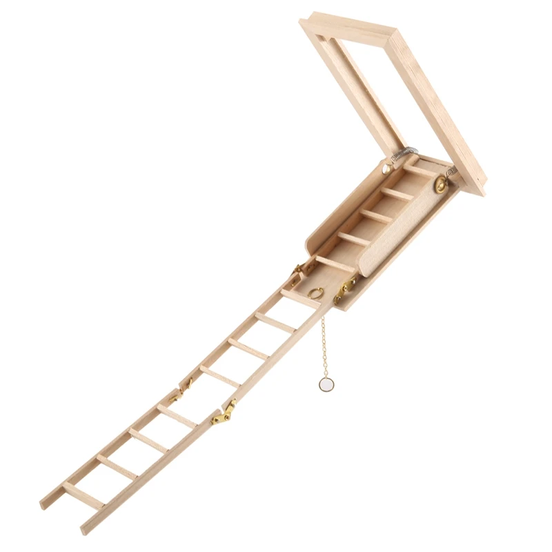 1:12 Dollhouse Mini Modern Miniature Furniture Folding Attic Stairs Doll House Decoration
1:12 Dollhouse Mini Modern Miniature Furniture Folding Attic Stairs Doll House Decoration