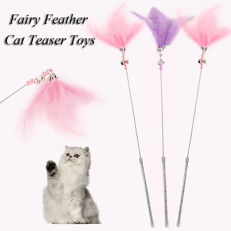 Fairy Funny Cat Stick Cat Toy Funny Cat Stick Interactive Funny Cat Toy with Bell Feather Durable and Long-lasting 4 Colors
Fairy Funny Cat Stick Cat Toy Funny Cat Stick Interactive Funny Cat Toy with Bell Feather Durable and Long-lasting 4 Colors