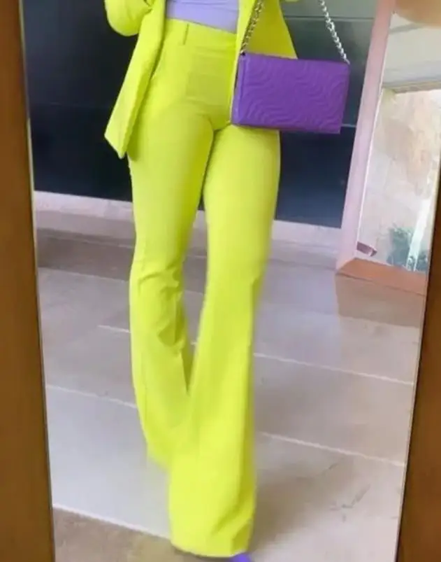 Elegant Women's Pants Plain Flared Leg High Waist Work Long Pants Without Blazer 2022 Summer Latest Fashion
Elegant Women's Pants Plain Flared Leg High Waist Work Long Pants Without Blazer 2022 Summer Latest Fashion